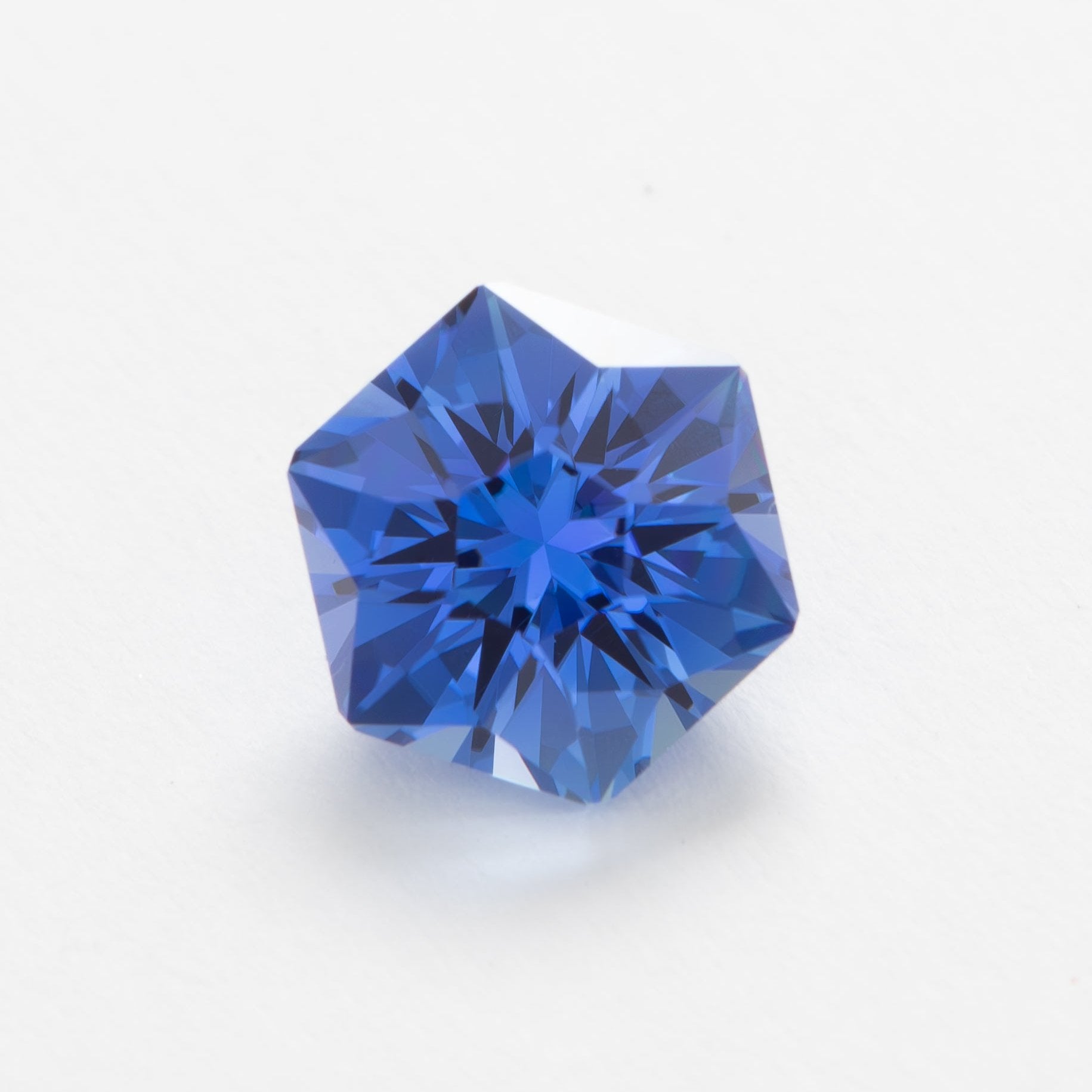 periwinkle lab sapphire hex cut cosmos