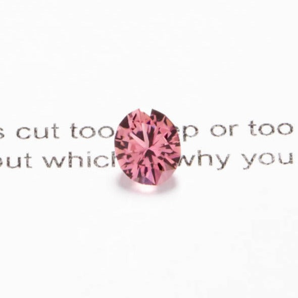 precision cut pink tourmaline