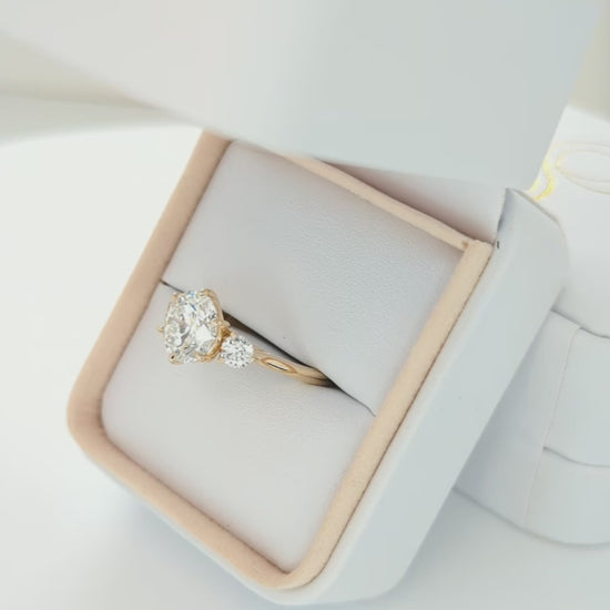 inara engagement ring with lab diamond