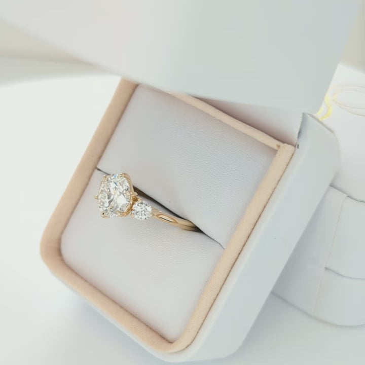 inara engagement ring with lab diamond