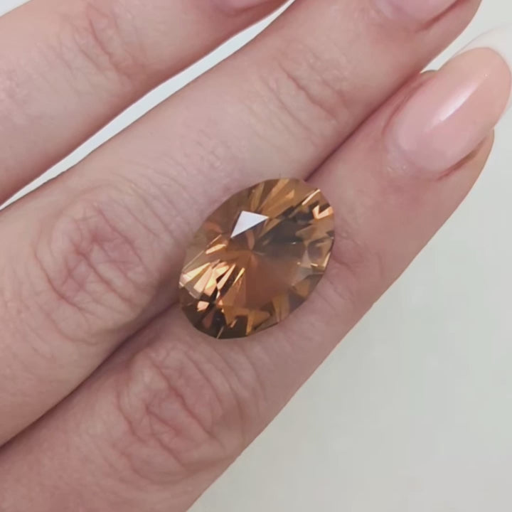 tl0109 peach oval tourmaline