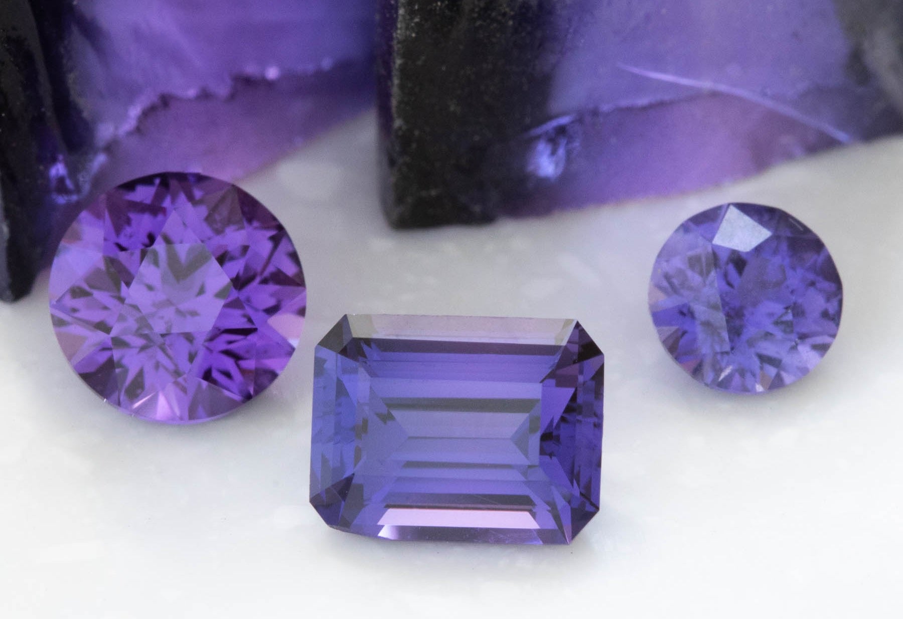 purple lab sapphires