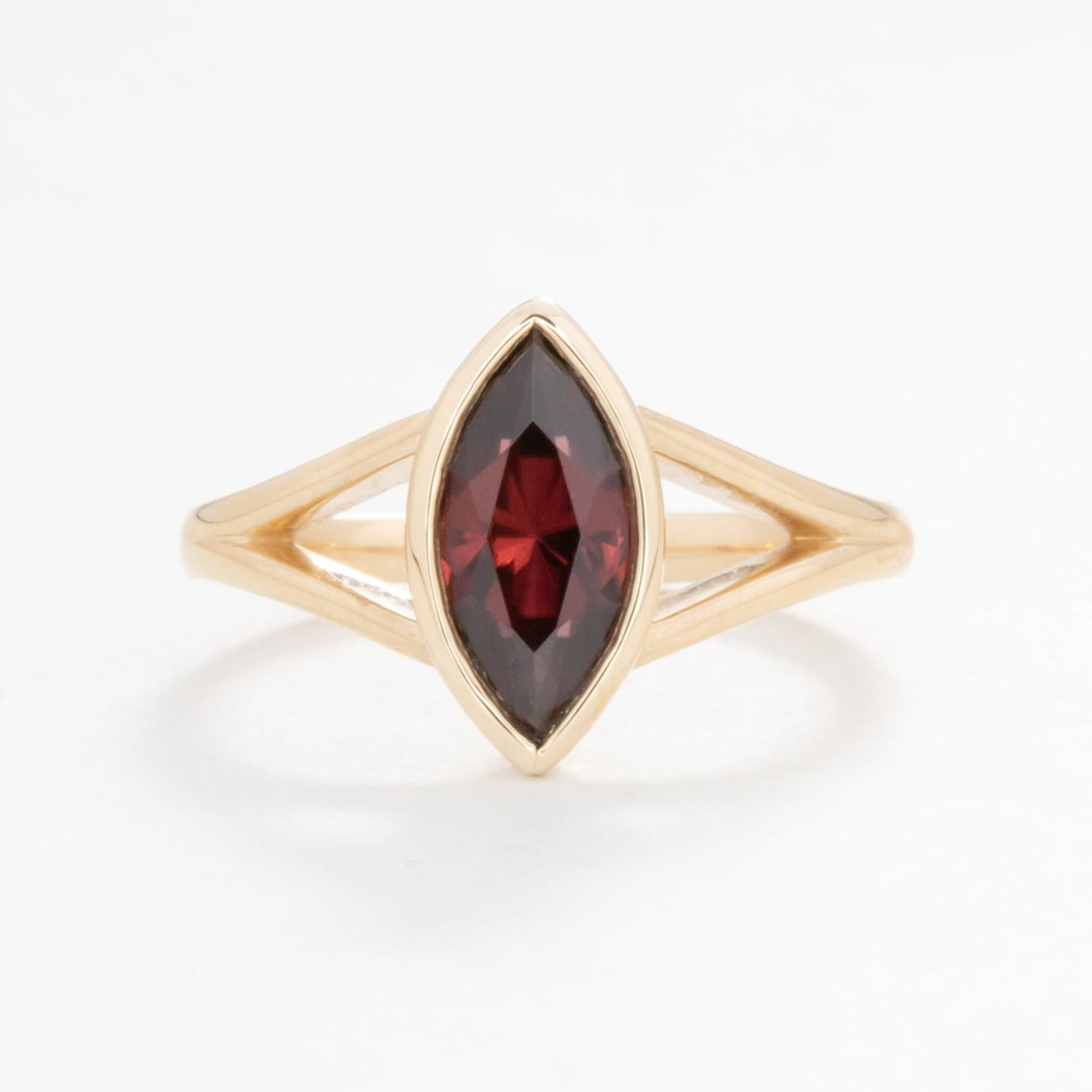 shion engagement ring marquise red zircon