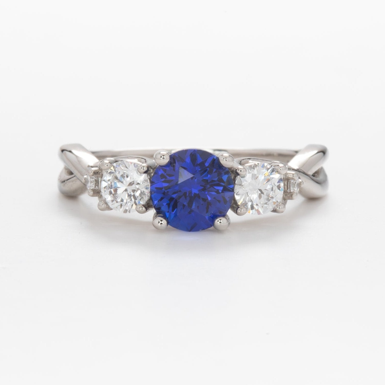 tana 3 stone engagement ring with blue lab sapphire (3)