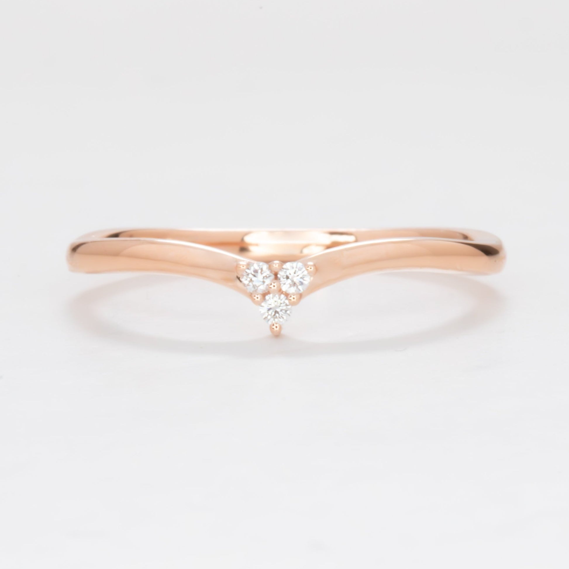 tien wedding band with lab diamonds