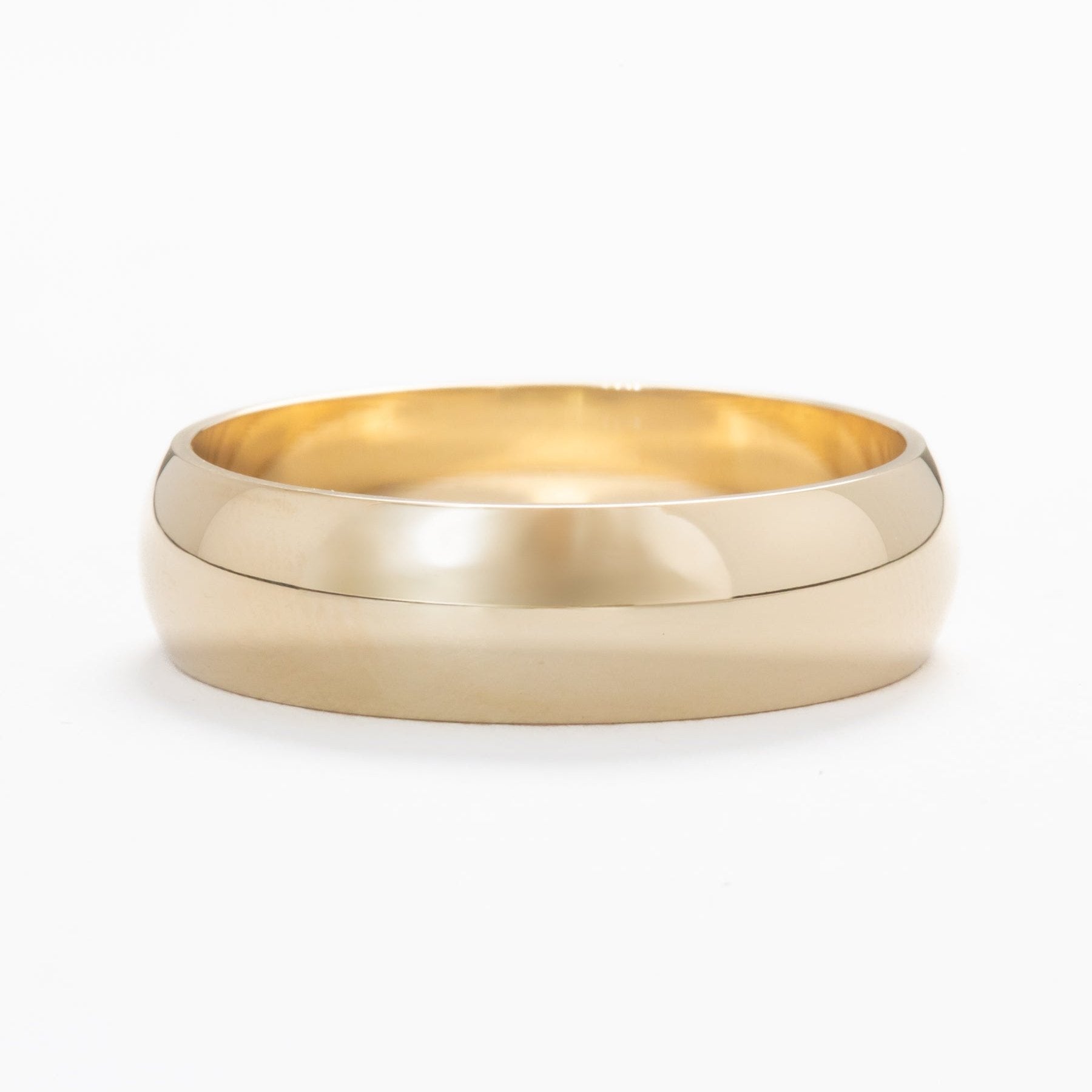 yellow gold mens band